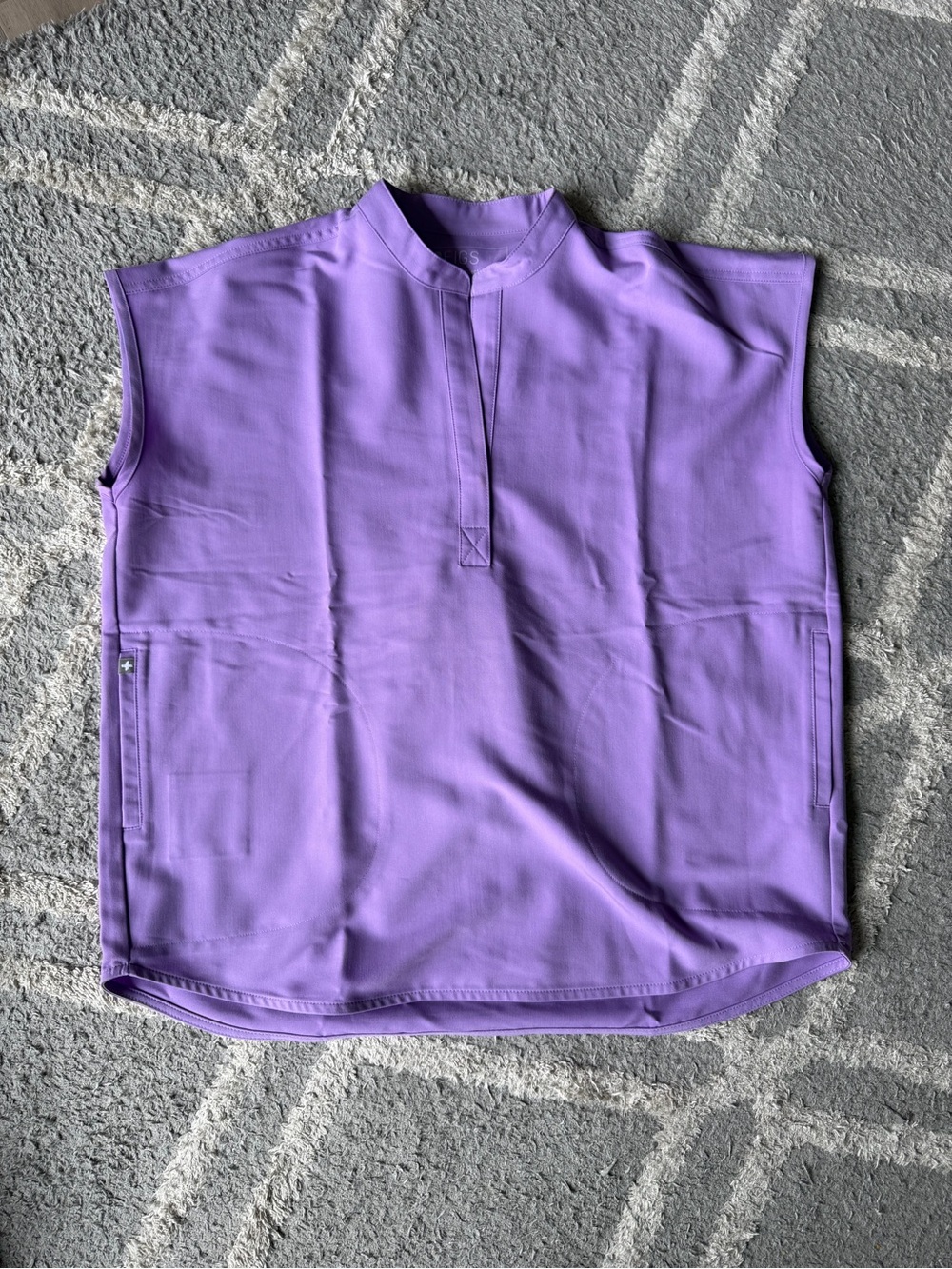 Figs Medical Scrub Top in Lavender Purple